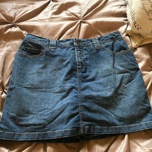 St John Bay denim skort